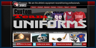 sports web design