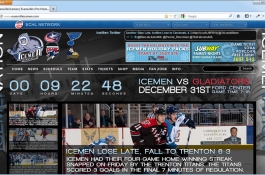 Evansville IceMen Website Design