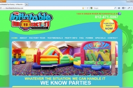 The Inflatable Fun Factory Website Design