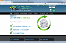 Piranha Shred Web Design