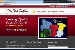Tri-State Trophies Web Design